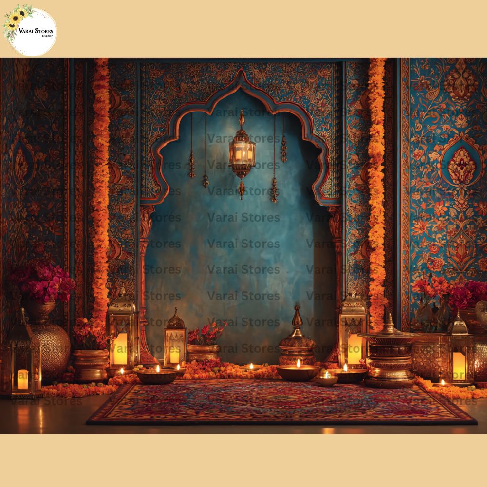 Deepavali Type 2  - Baby Printed Backdrops - PREMIUM FABRIC