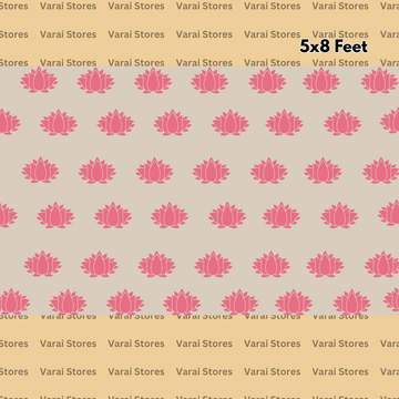 Pastel Lotus : Pink - Fabric Floordrop