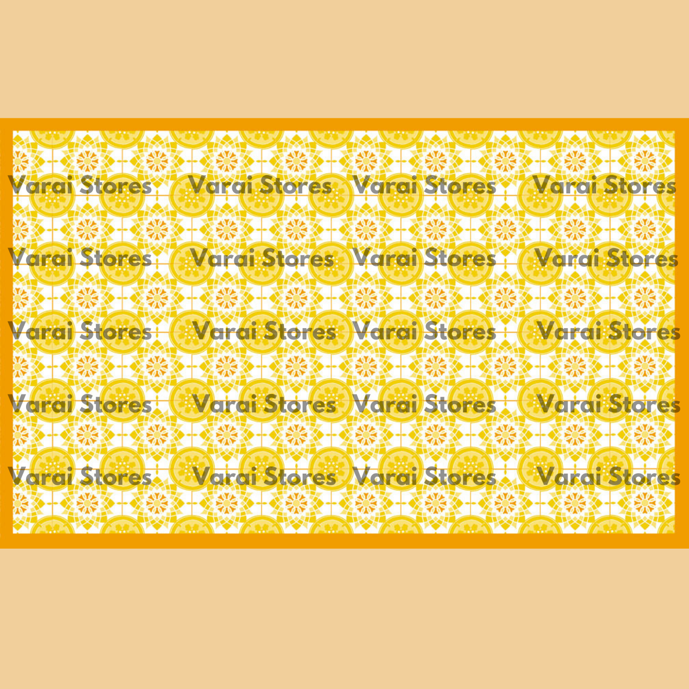 Yellow Mosaic - Fabric (5x8) Feet