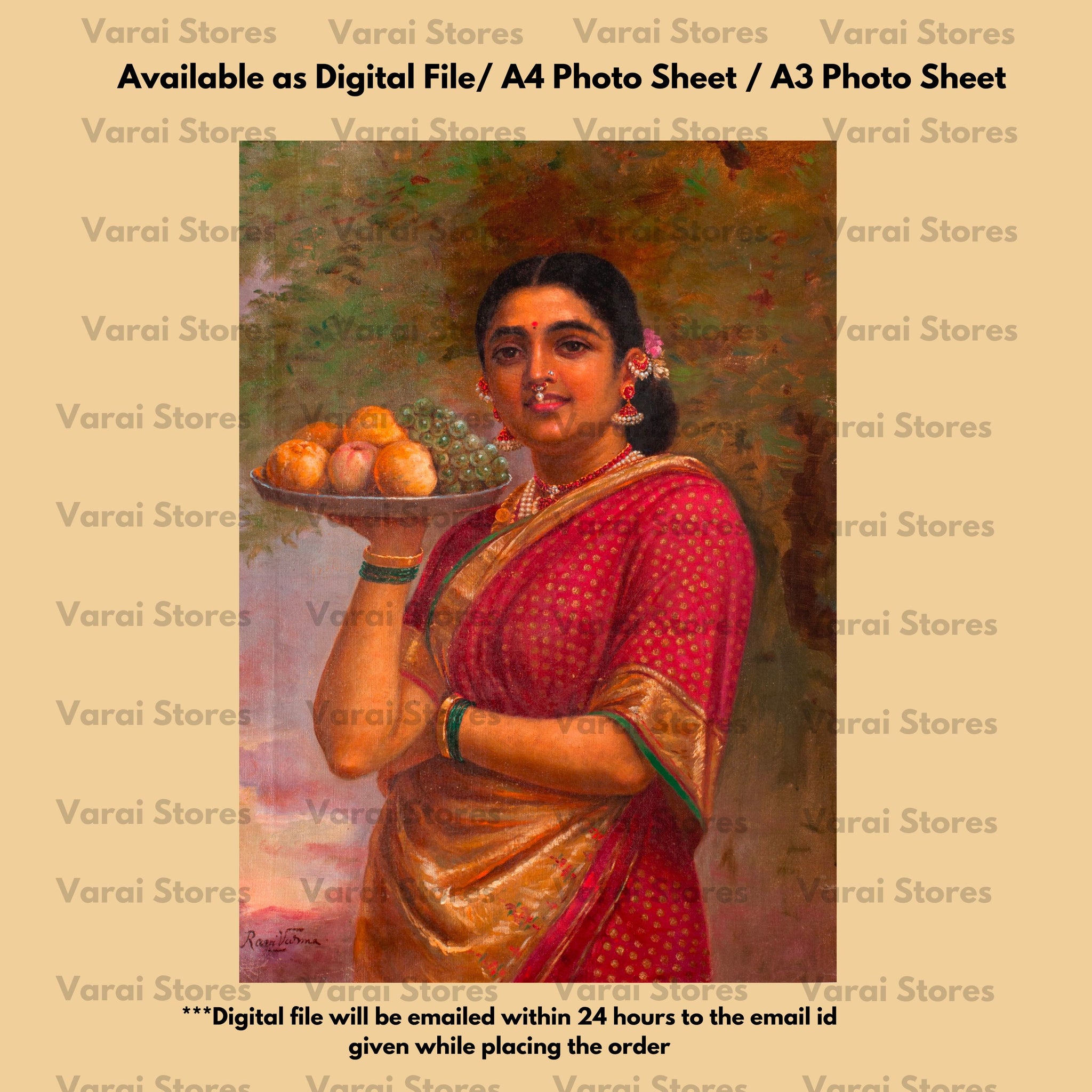 Raja Ravi Varma Painting Print - 05