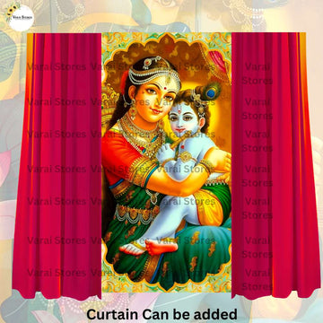 Yashoda Krishna - Fabric (8x4) Feet With Pole Pocket