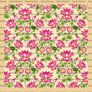 Lotus Tree  -  Fabric With Pole Pocket