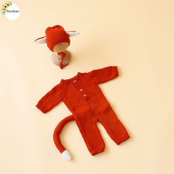 Fox Romper With Cap Set