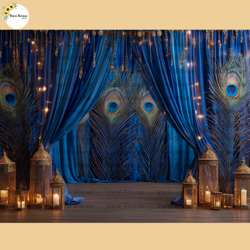 Peacock Curtains -  Fabric (5x8) Feet