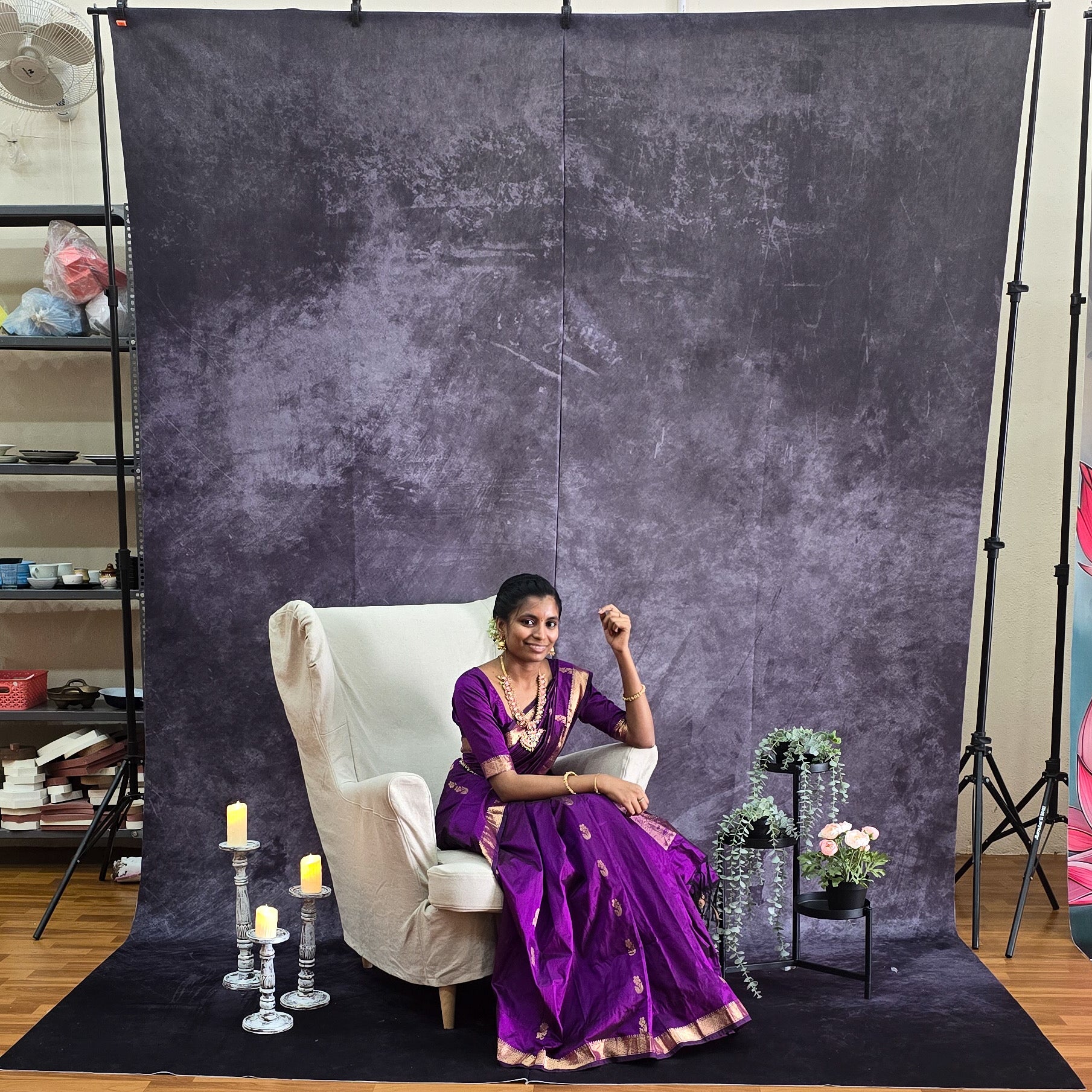 Black Clouds - Printed Lifestyle Backdrop - PREMIUM FABRIC