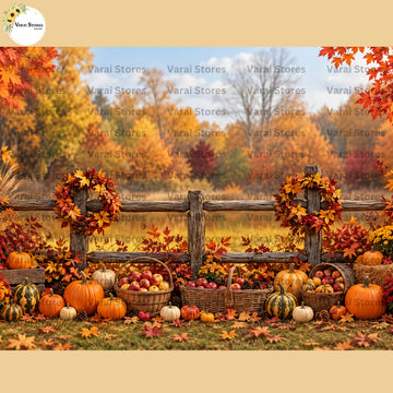 Fall Garden  - Baby Printed Backdrops - PREMIUM FABRIC