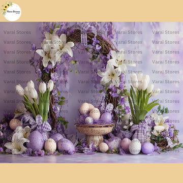 Lavender Spring Nest    - Baby Printed Backdrops - PREMIUM FABRIC