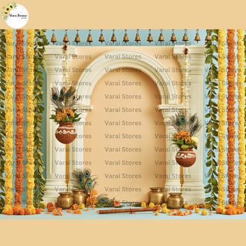 Krishna  7  - Baby Printed Backdrops - PREMIUM FABRIC