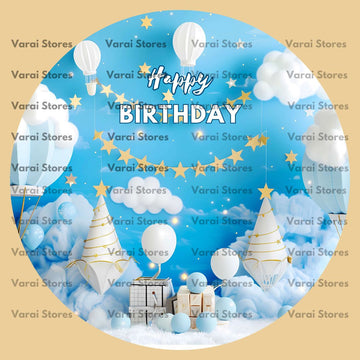 Circle Birthday Backdrop - 02