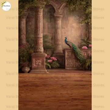 Arjuna Palace  with Floor  - Printed Lifestyle Backdrop - PREMIUM FABRIC
