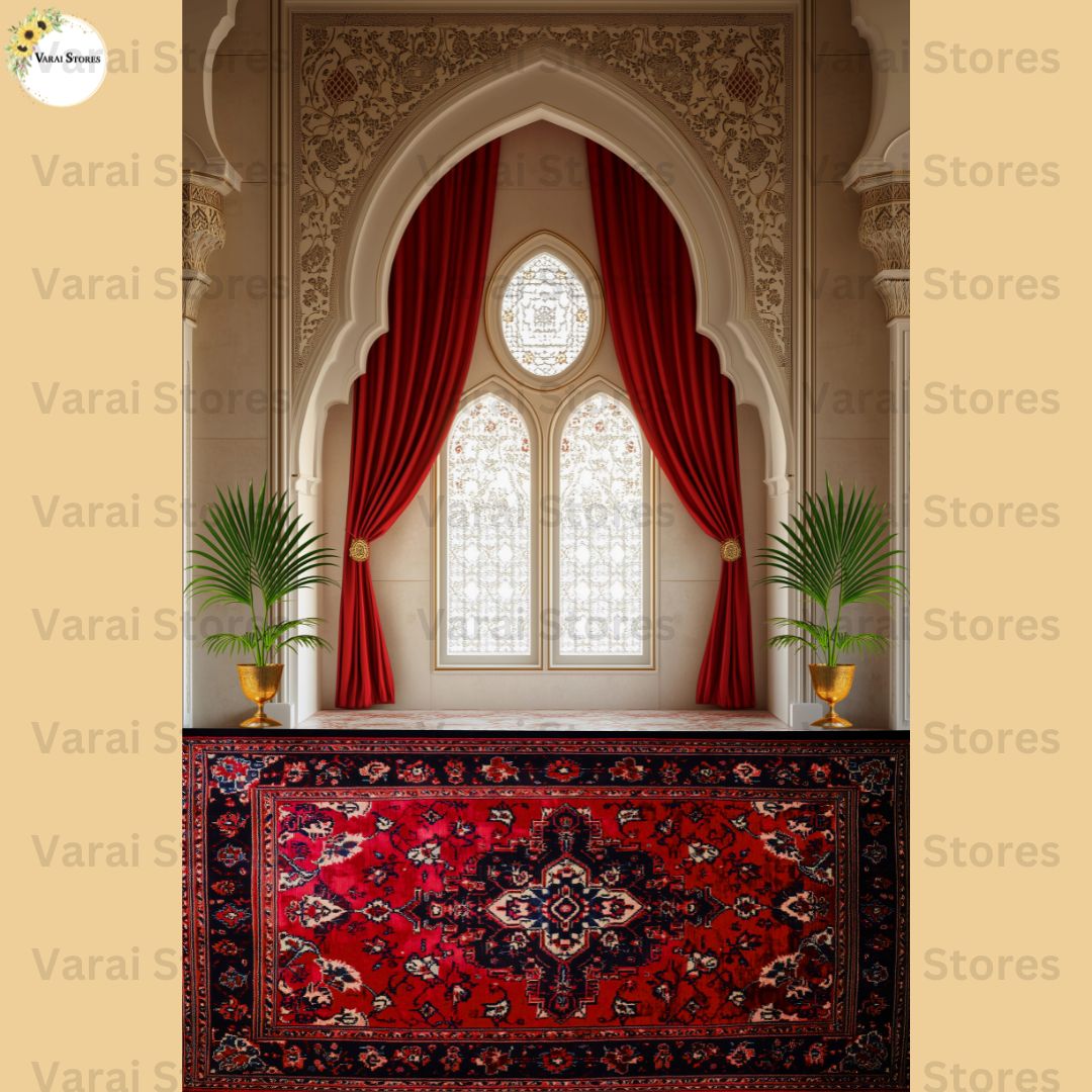 Cherry  Curtain Doorway -   Printed  Lifestyle Backdrop - PREMIUM FABRIC