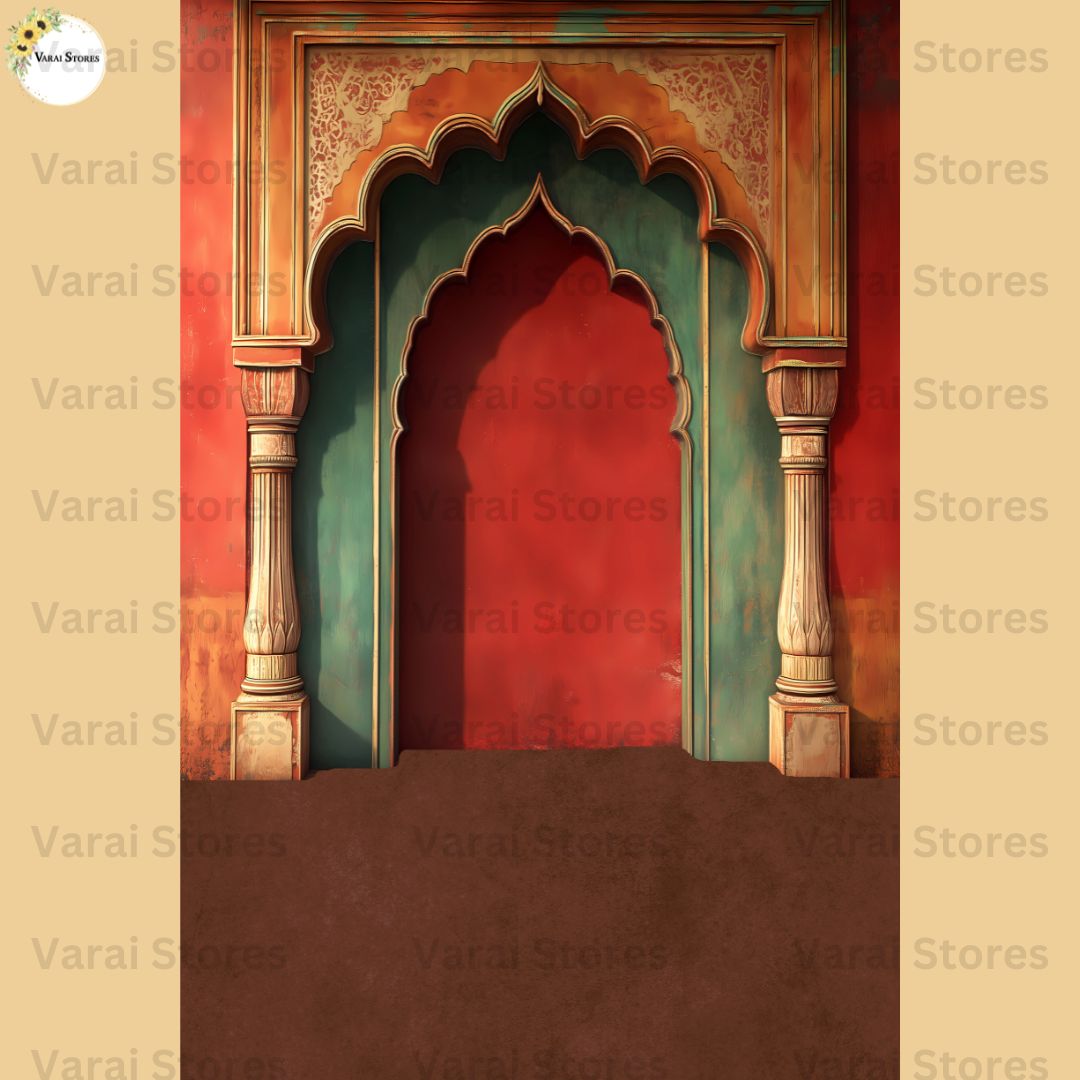 Madura Palace With Brown Floor - PREMIUM  FABRIC (8x12) Feet