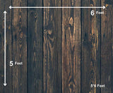 Dark Wood - Printed Baby Backdrop - FABRIC (PRE ORDER)