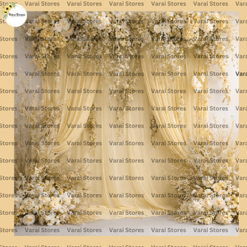Golden Ivory Garden - Fabric With Pole Pocket