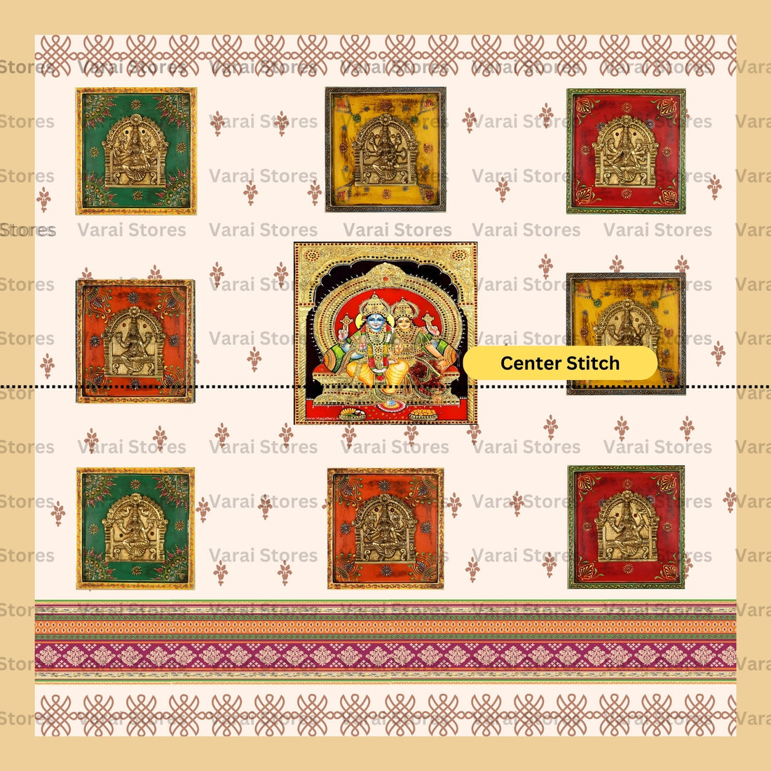 Royal Temple Frame Collection  - Fabric With Pole Pocket