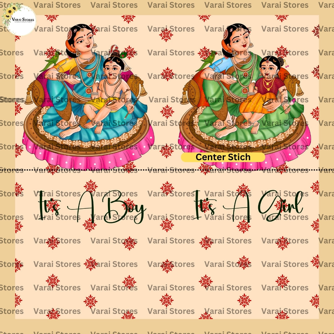 Tanjor Gender Reveal - Fabric With Pole Pocket