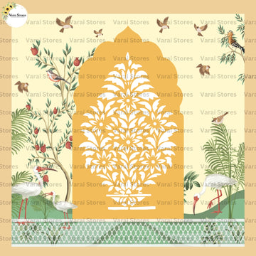 Floral Heritage Arch  - Fabric With Pole Pocket