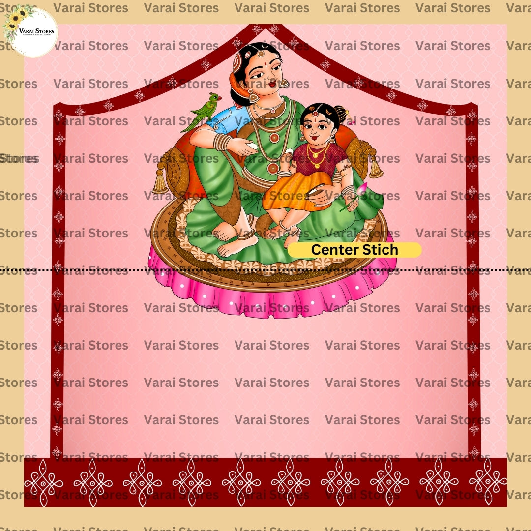 Tanjor Annaprasana Girl - Fabric With Pole Pocket