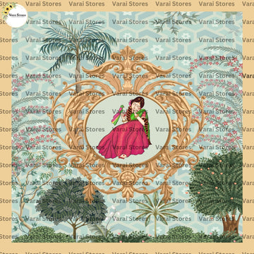 Parrot Queen  - Fabric (8x8) Feet With Pole Pocket