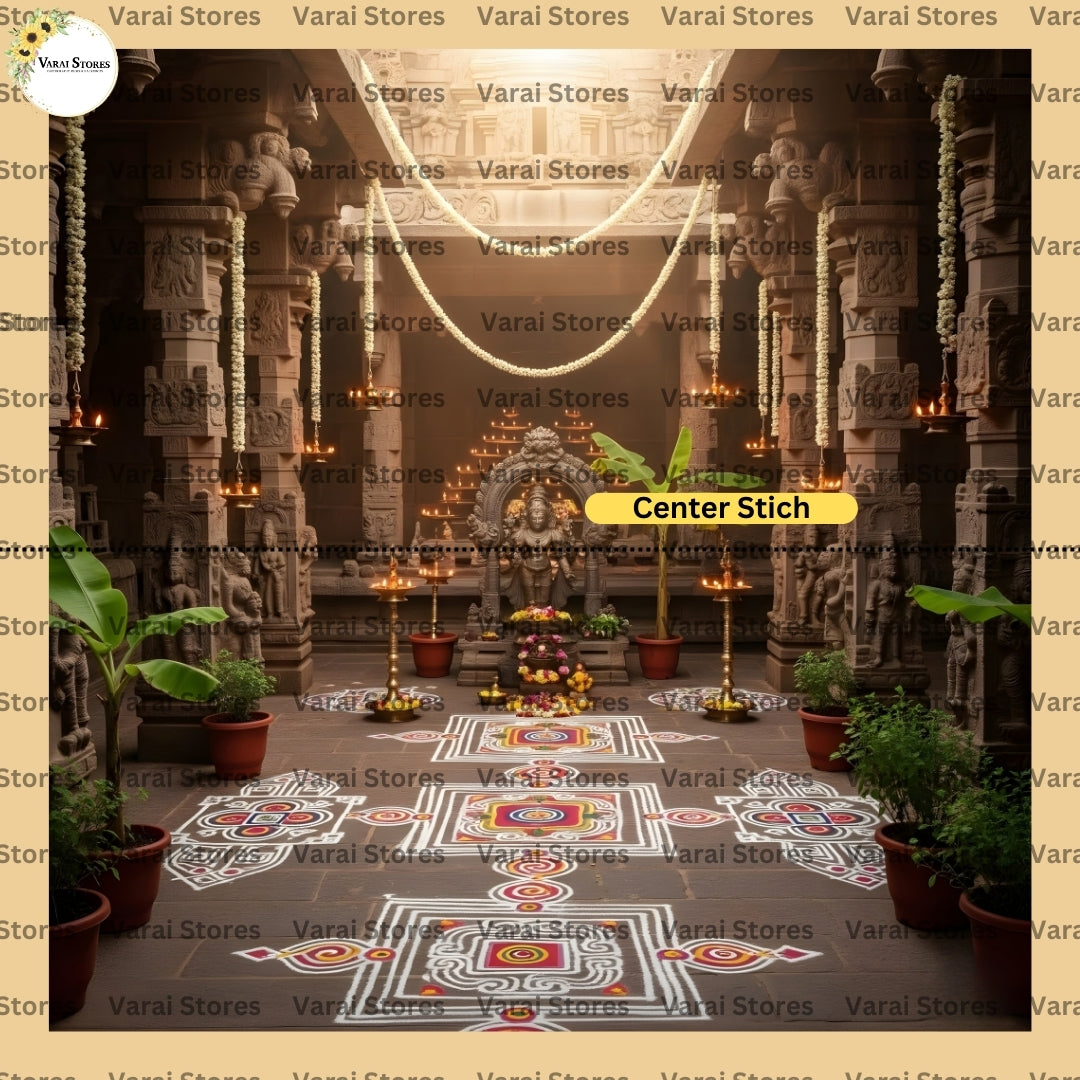 Mangala Mandapam - Fabric With Pole Pocket