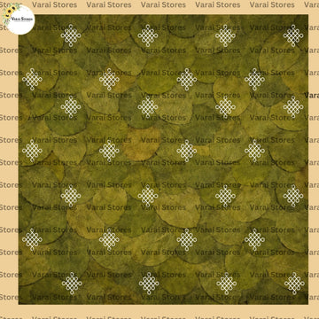 Green Leaf Harmony  - Fabric With Pole Pocket