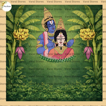 Banana Garden kalyanam - Fabric With Pole Pocket