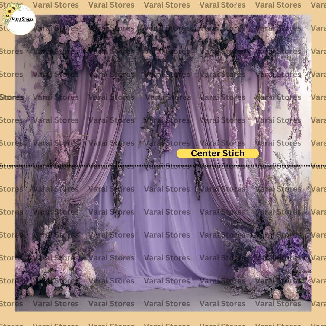 Lavender Drapes   - Fabric With Pole Pocket
