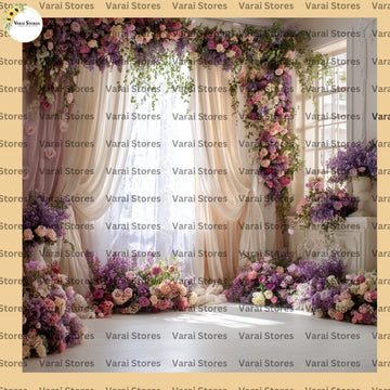 Blossom Window Elegance   - Fabric With Pole Pocket