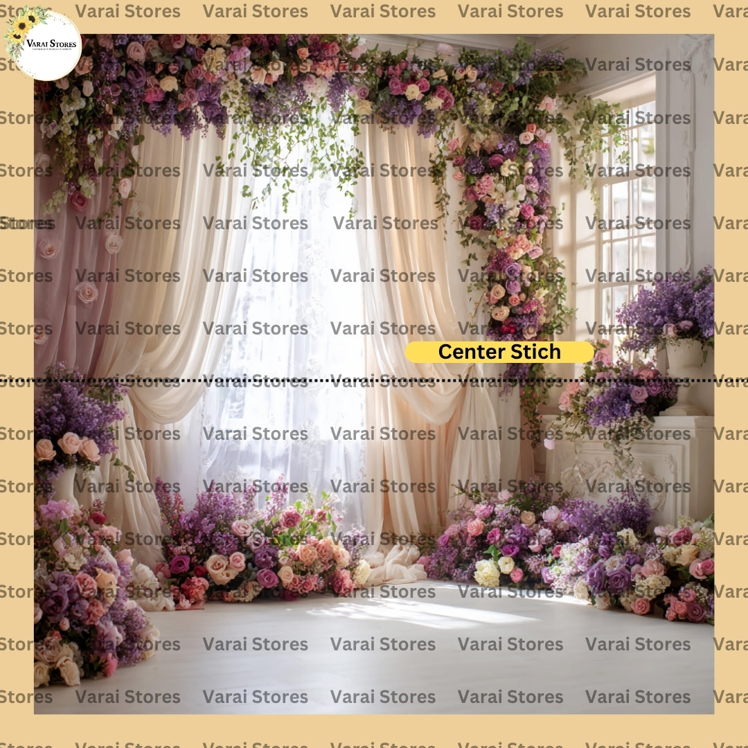Blossom Window Elegance   - Fabric With Pole Pocket