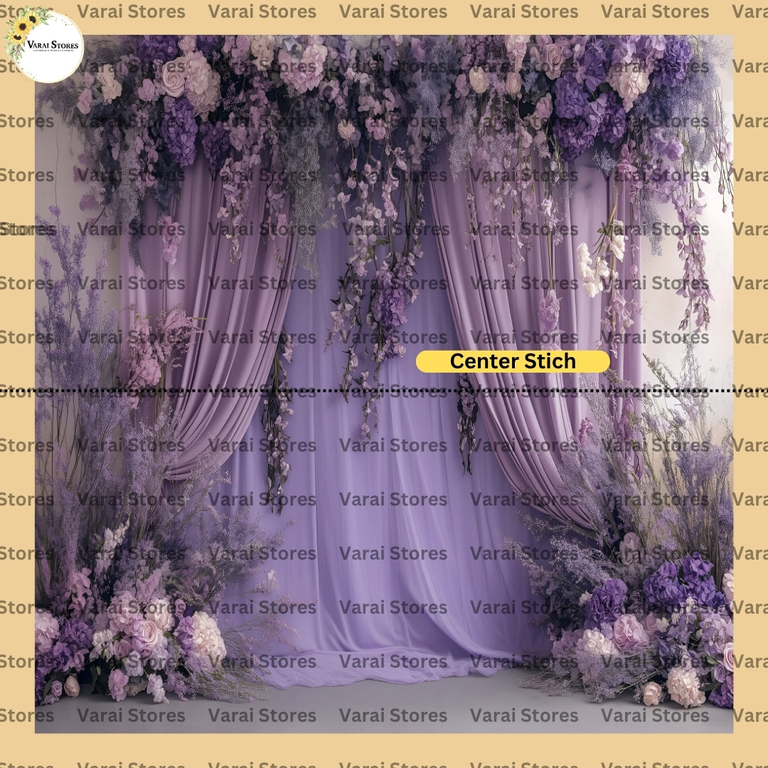 Lavender  Drapes  - Fabric With Pole Pocket