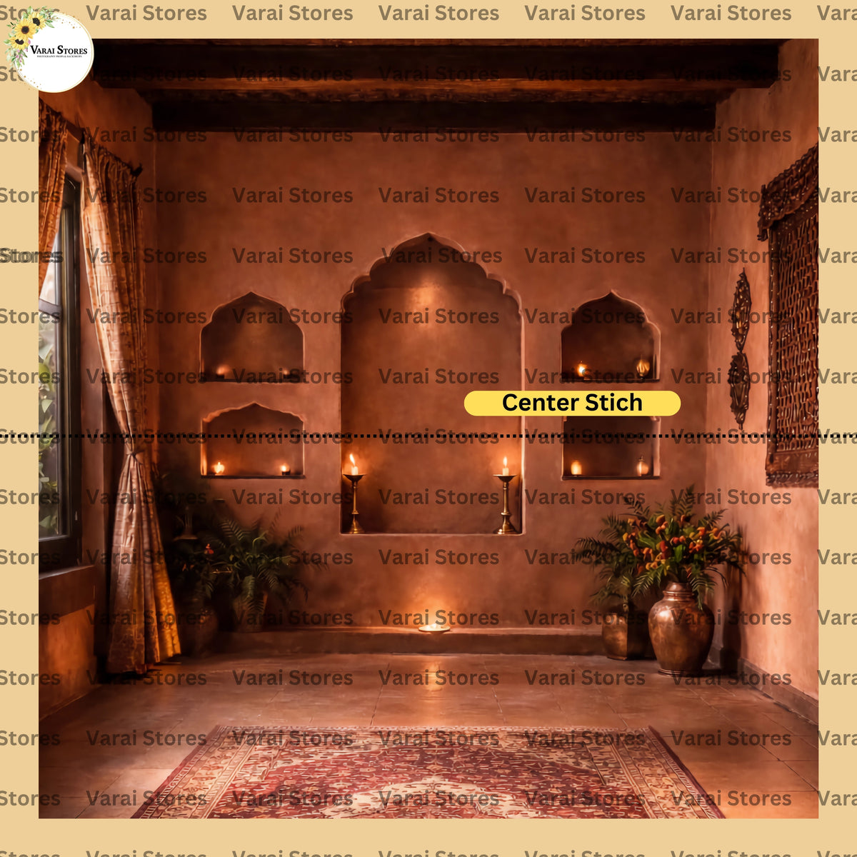 Haveli Decor - Fabric With Pole Pocket