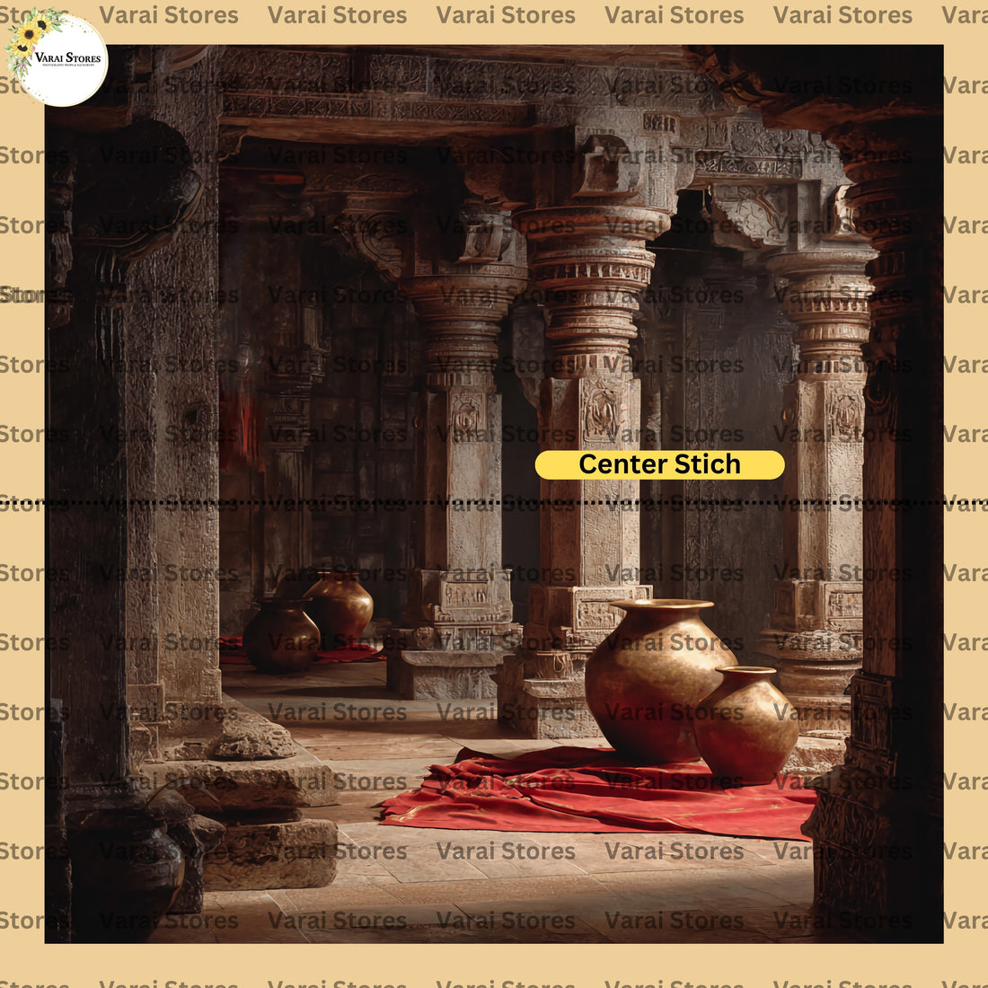 Raja mandir - Fabric With Pole Pocket