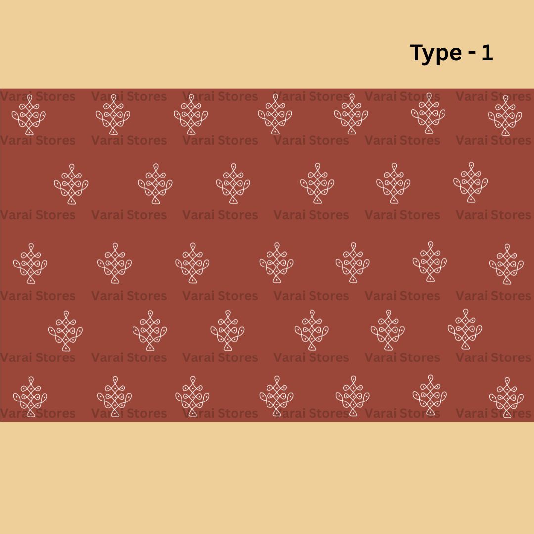 Rangoli motifs  - Fabric Floor drop