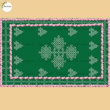 Lotus Kolam - Fabric Floor drop