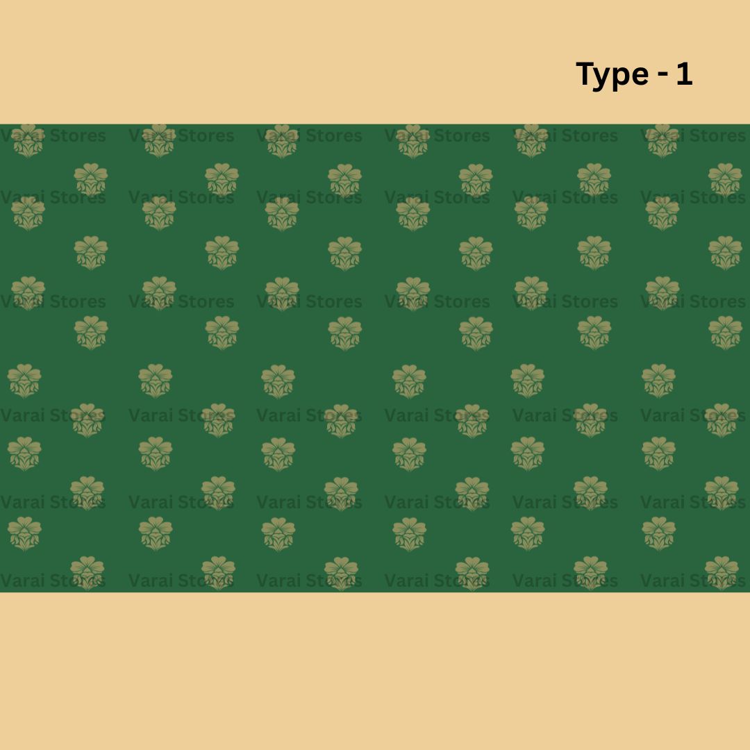 Golden flowers  - Fabric Floor drop