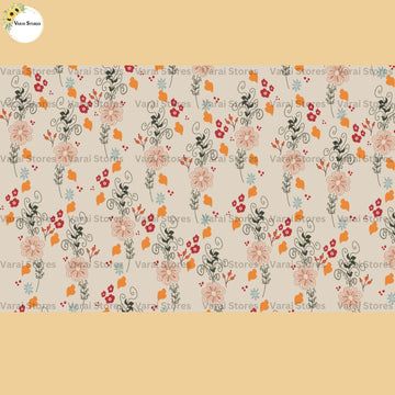 Floral Pattern  - Fabric Floordrop