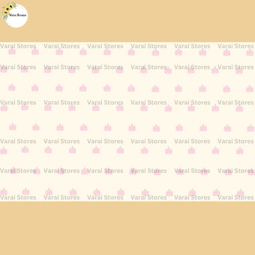 Cream With Pink Lotus - Fabric Floordrop