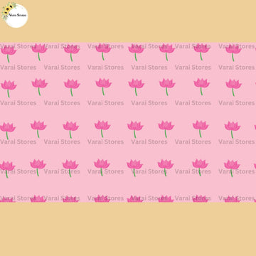 Lotus with stems - Fabric Floordrop