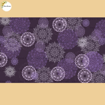 Purple blooms - Fabric Floordrop