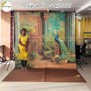 Draupadi Palace with Floor -  Printed Lifestyle  Backdrop - PREMIUM FABRIC