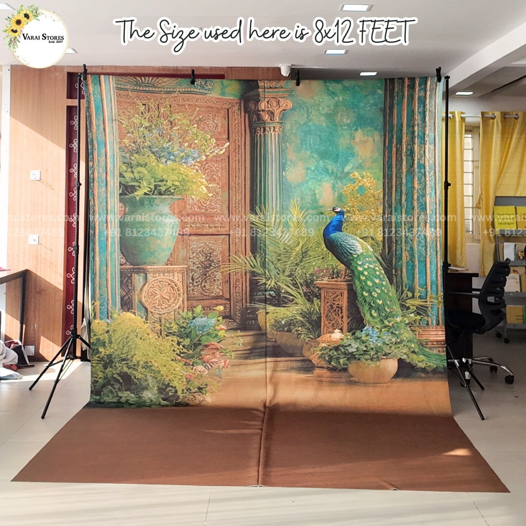 Draupadi Palace with Floor -  Printed Lifestyle  Backdrop - PREMIUM FABRIC