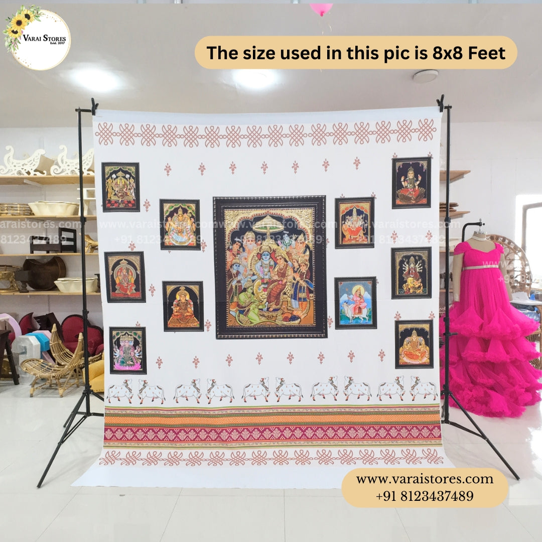 Sitha Rama Divine Art  - Fabric With Pole Pocket