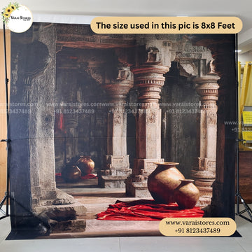 Raja mandir - Fabric With Pole Pocket