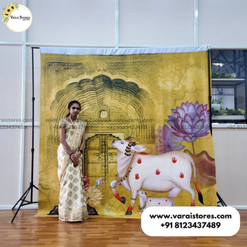 Pichwai Door - Fabric With Pole Pocket