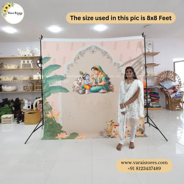 Gokul Divine Garden - Fabric With Pole Pocket