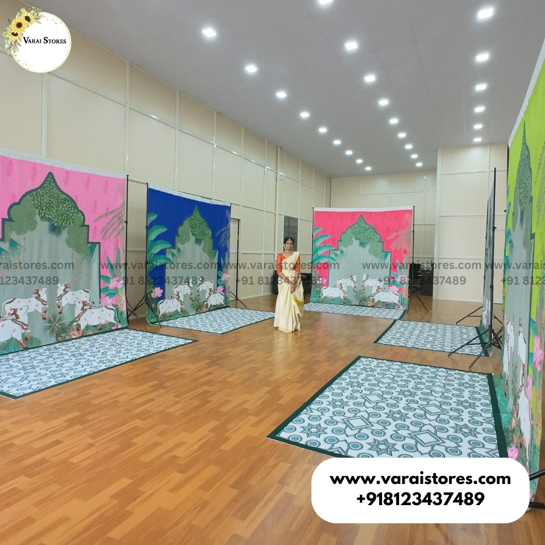Pichwai Decor  Type 2 - Fabric With Pole Pocket