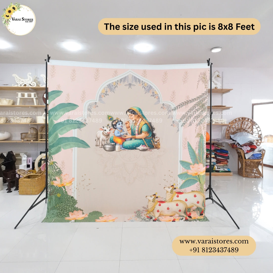 Gokul Divine Garden - Fabric With Pole Pocket