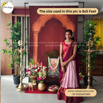 Lotus Temple Fabric (5x8) Feet with pole pocket