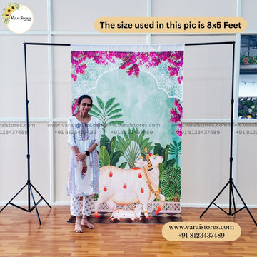 Bougainvillea Garden -  Fabric (8x5) Feet With Pole Pocket