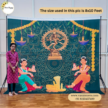 Bharatanatyam - Fabric With Pole Pocket